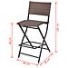 Set Mobili Da Giardino Sette Pz In Polyrattan Marrone - Foto miniatura 3