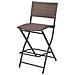 Set Mobili Da Giardino Sette Pz In Polyrattan Marrone - Foto miniatura 6