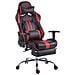 Poltrona Racing Limit XL Similpelle Nero Rosso con Poggiapiedi - Foto miniatura 1