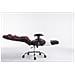 Poltrona Racing Limit XL Similpelle Nero Rosso con Poggiapiedi - Foto miniatura 3