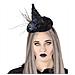 Cerchietto Cappello Da Strega Nero Con Rosa Adulto - Foto miniatura 1