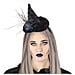 Cerchietto Cappello Da Strega Nero Con Rosa Adulto - Foto miniatura 2