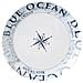 Piatto Dessert Melamina Blue Ocean Cm 20 Bianco Decorato - Foto miniatura 1
