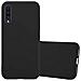 Custodia Per Samsung Galaxy A50 In Candy Nero - Morbida Cover Protettiva Sottile Di Silicone Tpu Con Bordo Protezione - Ultra Slim Case Antiurto Gel Back Bumper Guscio - Foto miniatura 1
