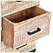 Credenza Bianca 73x30x75 Cm In Legno Massello Di Acacia - Foto miniatura 6