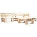 Divani Da Giardino Su Pallet 4pz Cuscini Grigi Legno Fsc - Foto miniatura 3