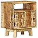 Comodino 40x30x50 Cm In Legno Di Mango Grezzo - Foto miniatura 1