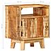 Comodino 40x30x50 Cm In Legno Di Mango Grezzo - Foto miniatura 7