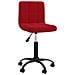 Sedia Girevole Da Ufficio Rosso Vino In Velluto - Foto miniatura 1