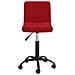 Sedia Girevole Da Ufficio Rosso Vino In Velluto - Foto miniatura 2