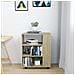 Mobiletto con Ruote Rovere Sonoma 60x35x75 cm Legno Multistrato - Foto miniatura 3