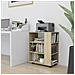 Mobiletto con Ruote Rovere Sonoma 60x35x75 cm Legno Multistrato - Foto miniatura 1