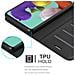 Custodia Compatibile Con Samsung Galaxy A51 5g In Nero Carbone - Coperchio Protettiva Con Chiusura Magnetica, Funzione Stand E Tasca Per Le Carte - Foto miniatura 5