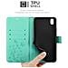 Custodia Compatibile Con Honor 8s / Huawei Y5 2019 In Turchese Fiore - Coperchio Protettivo In Design Floreale Con Chiusura Magnetica, Funzione Stand E Slot Per Carte - Foto miniatura 6