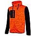 Upower Rainbow Felpa Maglia Manica Lunga A Zip Intera Felpata Con Cappuccio Colore Orange Fluo Tg. 3xl - Foto miniatura 1