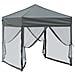 Tenda Per Feste Pieghevole Con Pareti Laterali Antracite 2x2 M - Foto miniatura 2