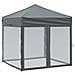 Tenda Per Feste Pieghevole Con Pareti Laterali Antracite 2x2 M - Foto miniatura 1