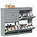 Scarpiera Salvaspazio Slim, Portascarpe Salvaspazio Regolabili,grigio, Fsr79-hg - Foto miniatura 1