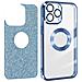 Cover Per Iphone 13 Pro Max Glitter Amovibile Silicone Protecam Spark Azzurra - Foto miniatura 2