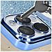 Cover Per Iphone 13 Pro Max Glitter Amovibile Silicone Protecam Spark Azzurra - Foto miniatura 3