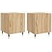 Comodini 2 Pz Rovere Sonoma 40x40x50 Cm In Legno Multistrato - Foto miniatura 2