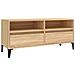 Mobile Tv Rovere Sonoma 100x34,5x44,5 Cm In Legno Multistrato - Foto miniatura 2