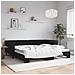 Divano Letto Con Letto Estraibile Nero 100x200 Cm In Velluto - Foto miniatura 1