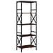Libreria Rovere Marrone 5 Ripiani 59x35x171cm Legno Multistrato - Foto miniatura 2