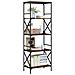 Libreria Rovere Marrone 5 Ripiani 59x35x171cm Legno Multistrato - Foto miniatura 3