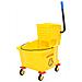 Secchio Mocio Con Strizzatoio E Ruote Giallo 36 L Polipropilene - Foto miniatura 1
