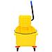Secchio Mocio Con Strizzatoio E Ruote Giallo 36 L Polipropilene - Foto miniatura 2