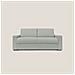 Nixon Divano letto matrimoniale con materasso 20 cm in tessuto impermeabile T03 220 cm (mat. 160x197) grigio chiaro - Foto miniatura 2
