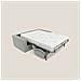 Nixon Divano letto matrimoniale con materasso 20 cm in tessuto impermeabile T03 220 cm (mat. 160x197) grigio chiaro - Foto miniatura 3