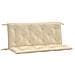 Cuscini Panca Da Giardino 2pz Beige 120x50x7 Cm Tessuto Oxford - Foto miniatura 2