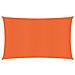Vela Parasole 160 G /m Rettangolare Arancione 4x7 M In Hdpe - Foto miniatura 1