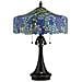 Lampada Da Scrivania Tiffany Coba Light Acciaio Bronzo Vintage 3 Luci E27 - Foto miniatura 2