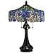 Lampada Da Scrivania Tiffany Coba Light Acciaio Bronzo Vintage 3 Luci E27 - Foto miniatura 4