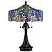 Lampada Da Scrivania Tiffany Coba Light Acciaio Bronzo Vintage 3 Luci E27 - Foto miniatura 1