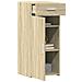 Credenza Rovere Sonoma 40x42,5x93 Cm In Legno Multistrato - Foto miniatura 3