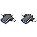 Adattatore 2 In 1 Da Type-c E Micro-usb Con Indicatore Led - Foto miniatura 1