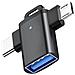 Adattatore 2 In 1 Da Type-c E Micro-usb Con Indicatore Led - Foto miniatura 3