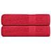 Asciugamani Doccia 2 Pz Rossi 70x140 Cm 360 G /m 100% Cotone - Foto miniatura 1