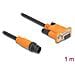 66745 Adattatore Per Inversione Del Genere Dei Cavi M12 Plug 5 Pin D-sub 9 Pin Nero, Arancione - Foto miniatura 1