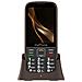 Telefono Senior Doppia Sim Schermo Grande Sos + Base, Marrone - Foto miniatura 4