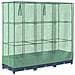 Letto Rialzato con Copertura Serra Effetto Rattan 120x40x123 cm - Foto miniatura 6