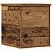Scatola di stoccaggio  con coperchio in legno antico 30x35x35 cm in legno ingegnerizzato - Foto miniatura 1