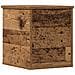 Scatola di stoccaggio  con coperchio in legno antico 30x35x35 cm in legno ingegnerizzato - Foto miniatura 6