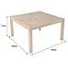 Tavolo Quadrato 140cm In Teak Java - Foto miniatura 3