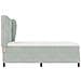 Letto a molle con materasso Grigio chiaro 160 x 200 cm Velluto - Foto miniatura 9