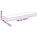Cuscino per pallet Grigio 180 x 40 x 8 cm Tessuto Oxford - Foto miniatura 9
